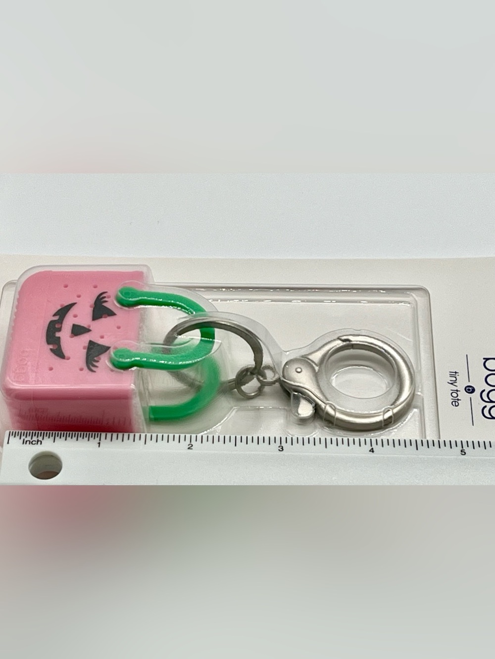 BOGG Itty Bitty Pink Bogg o’ lantern Tiny Tote Bag Charm Clip - Picture 8 of 8